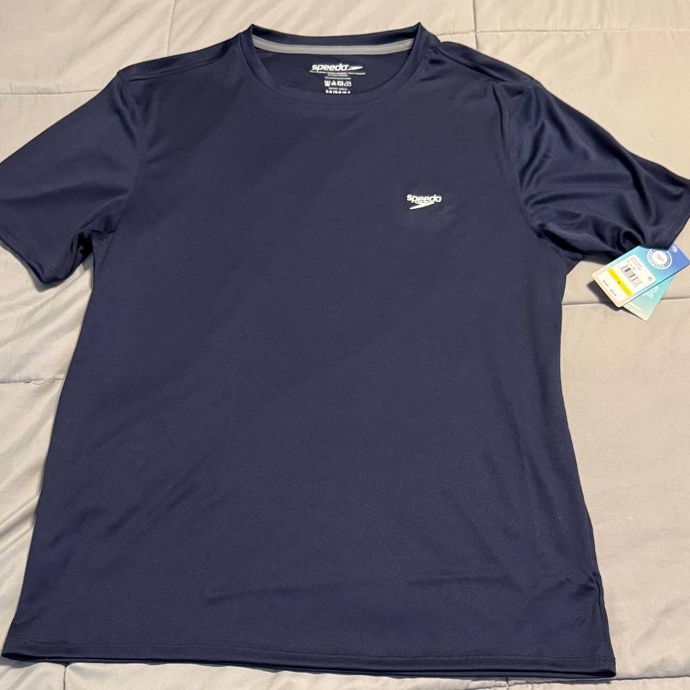 Speedo Men's Navy Short Sleeve Tee